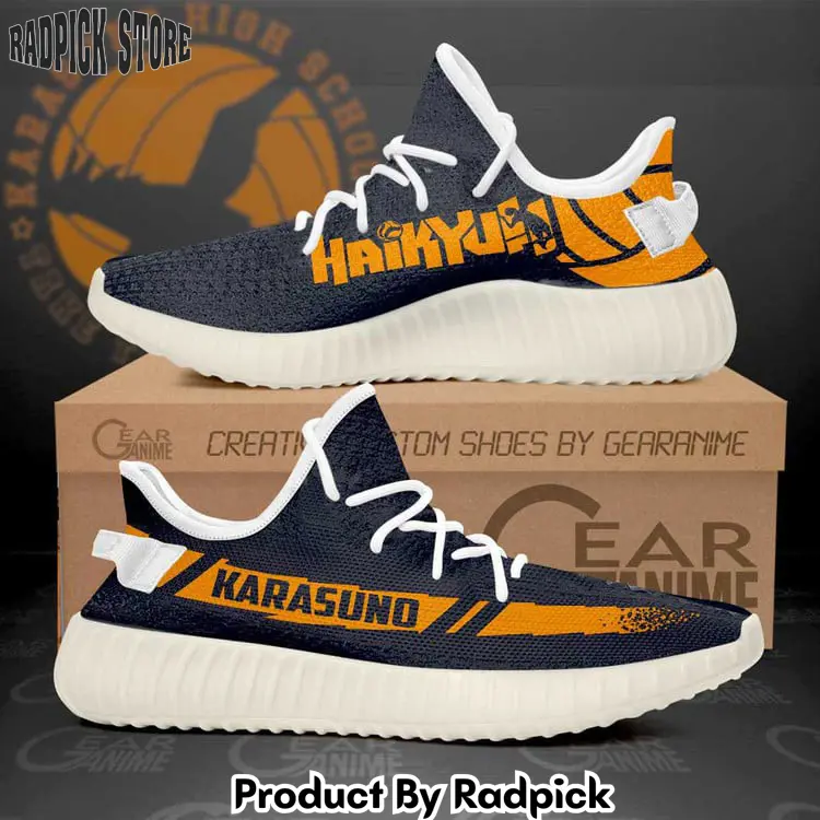 Karasuno high school yeezy shoes anime  rp969696